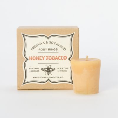 Honey Tobacco Beeswax Votives