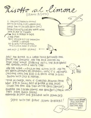 Recipe of the Week: Home Made Risotto al Limone