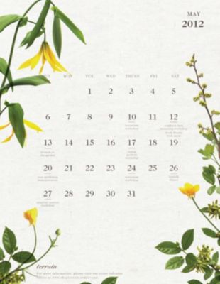 Our May Calendar