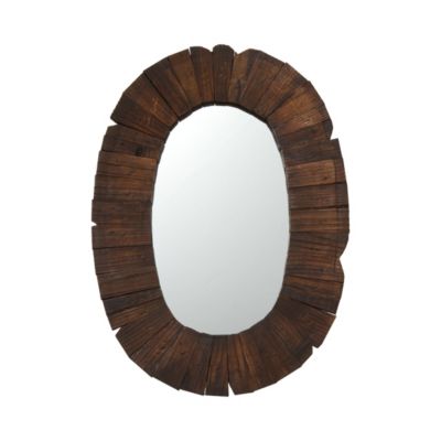 Rustic Oval Mirror