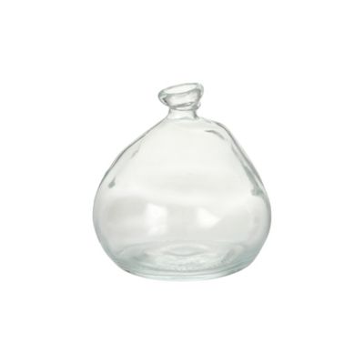 Rounded Recycled Glass Vase