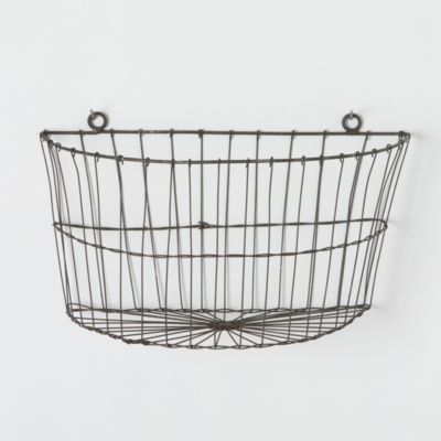 Half Moon Wire Wall Basket