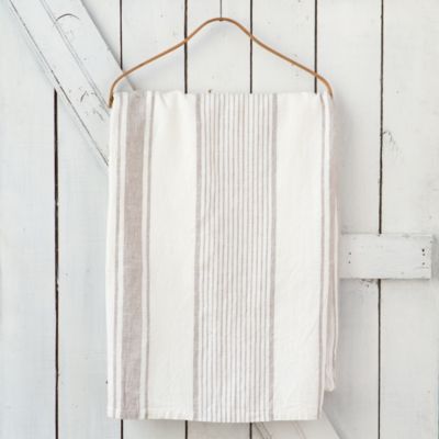 Linen Striped Tablecloth 