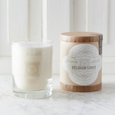 Linnea’s Lights Candle, Belgian Linen Terrain