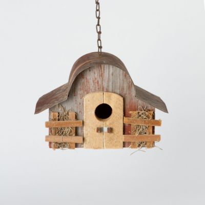 Midwest Barn Wood Birdhouse in Garden Birding at Terrain