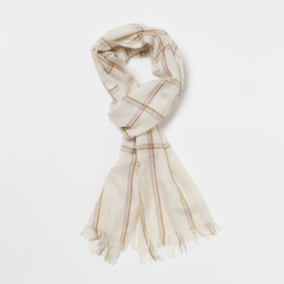 Plaid Cashmere Scarf 