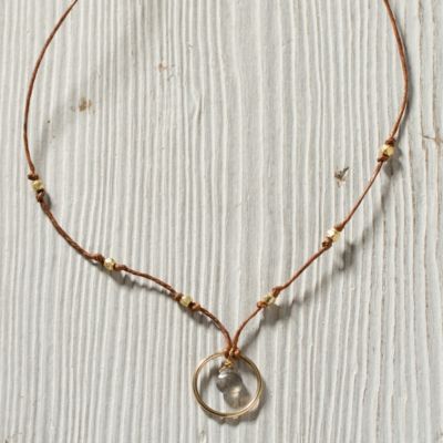 Circle & Stone Necklace