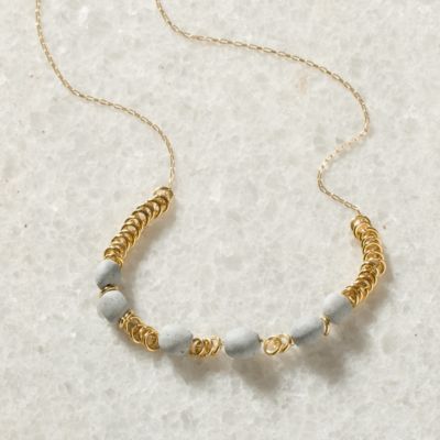 Wrapped Cement Necklace 