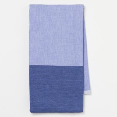 Split-Shade Chambray Bath Towel