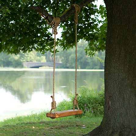 Reclaimed Floor Joist Tree Swing