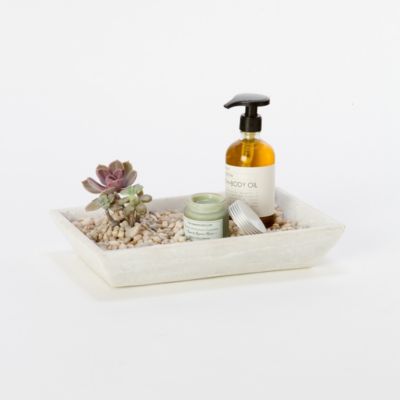 Oblong Chiseled Tray, Small