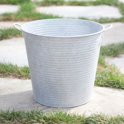 Zinc Pail Planter
