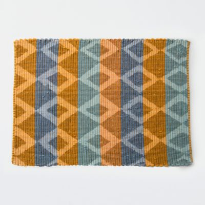 Diamond & Stripe Rag Rug
