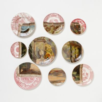 Roman Urn Plate Decoupage 