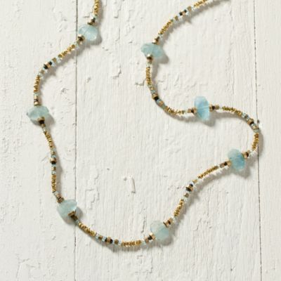 Pooled Aqua Necklace