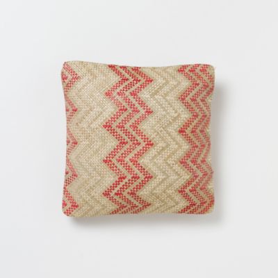 Chevron Outdoor Pillow, Red