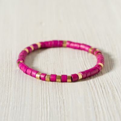 Coconut Shell Bracelet, Violet