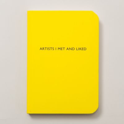 Artists I Met and Liked Notebook