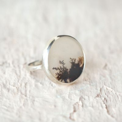 Dendritic Agate Ring