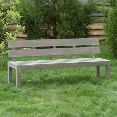 Preserved Teak Plank Back Bench