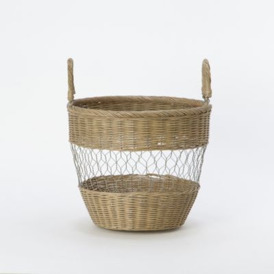 Wire & Wicker Basket