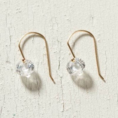 Crystal Sphere Drop Earrings