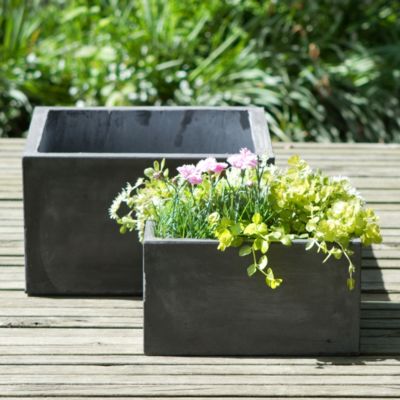 Low Fiberclay Square Planter