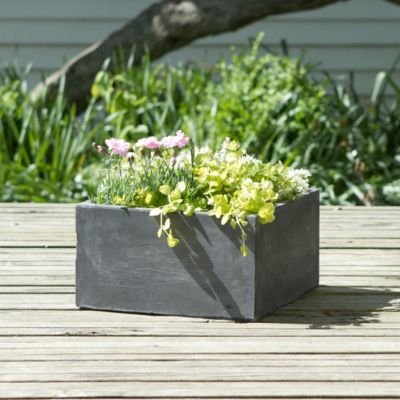 Low Fiberclay Square Planter