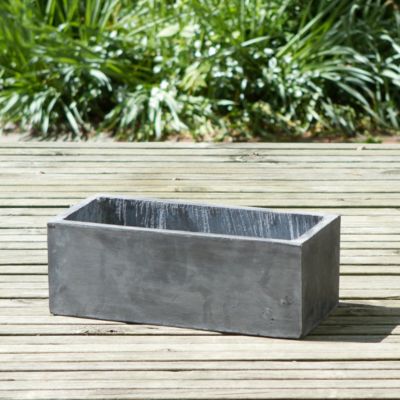 Smooth Fiberclay Trough, Small 