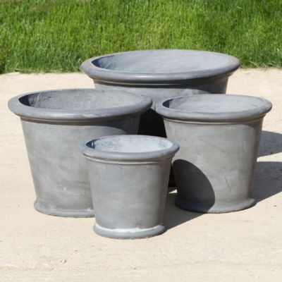 Fiberclay Edged Taper Pot