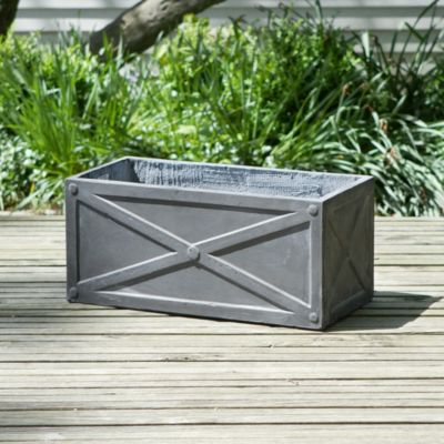Crossed Fiberclay Trough  