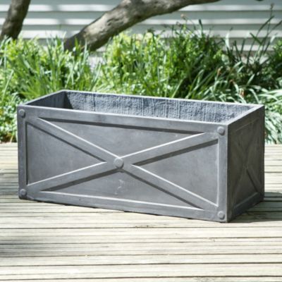 Crossed Fiberclay Trough  