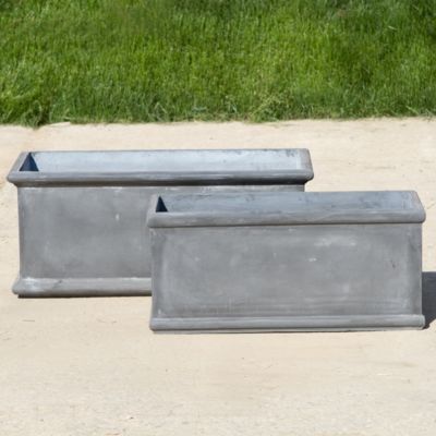 Oblong Fiberclay Trough 