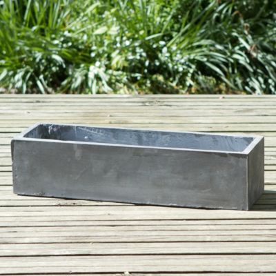 Smooth Fiberclay Trough, Large 