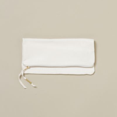 Strata Clutch, Cream