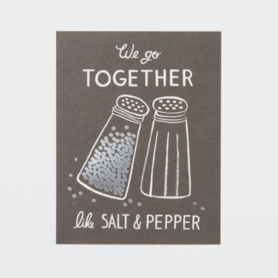 Salt & Pepper Card