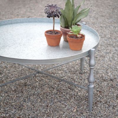 Zinc Windsor Leg Table