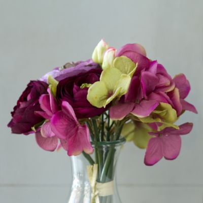 Silk Ranunculus & Hydrangea Bouquet