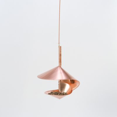 Spiral Copper Birdfeeder