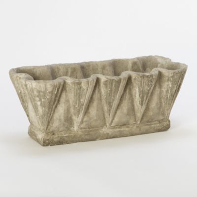 Cast Stone Scalloped Planter