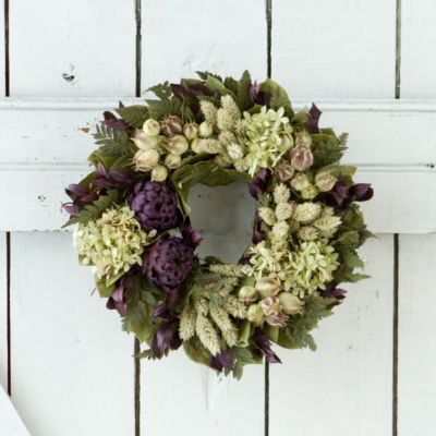 Purple Artichoke Wreath