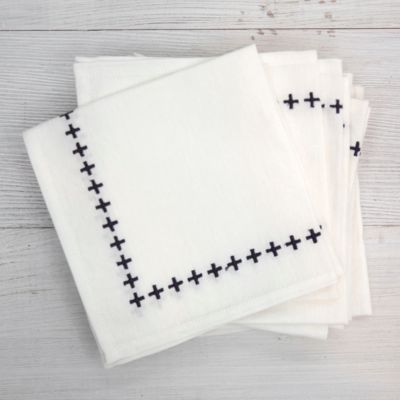 Cross Stitch Cocktail Napkin Set