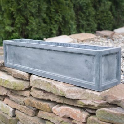 Edged Fiberclay Trough, Low