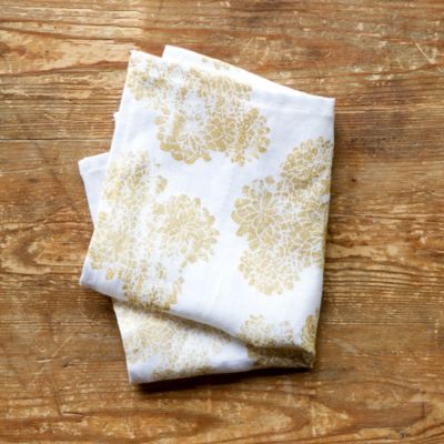 Chrysanthemum Block Print Napkin