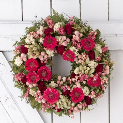 Zinnia Bouquet Wreath