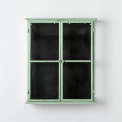 Iron & Glass Wall Cabinet