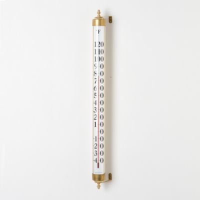 Antiqued Brass Thermometer