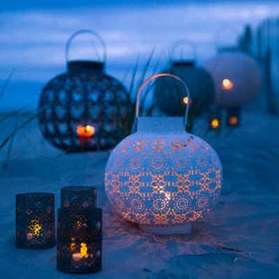 Verdigris Filigree Lanterns