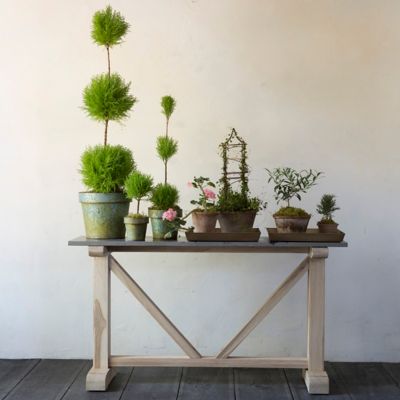 Stone & Teak Console