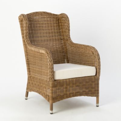 All-Weather Wicker Wingback Chair | Terrain